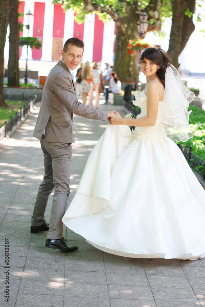 Fototapeta premium The bride and groom