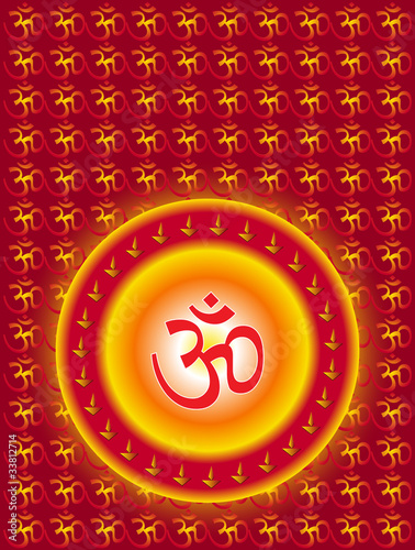 Aum (Om) the holy motif