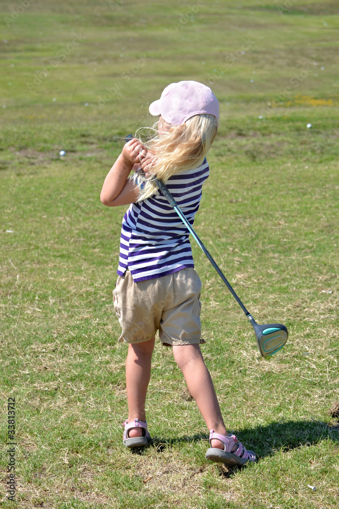 Fototapeta premium Little Golfer