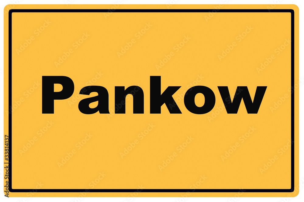 Obraz premium Schild Pankow