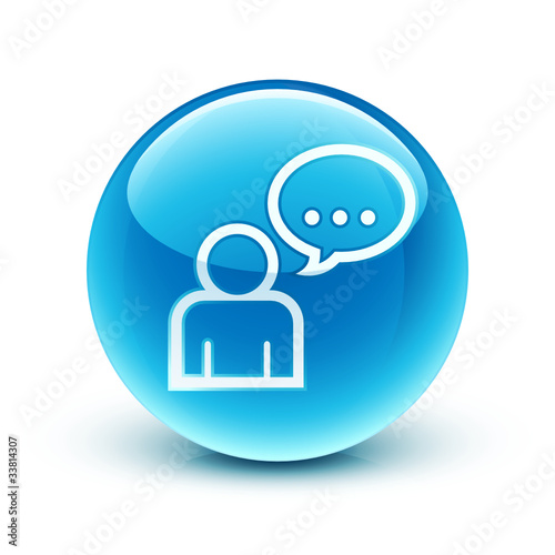 icône conversation / speeking bubble icon