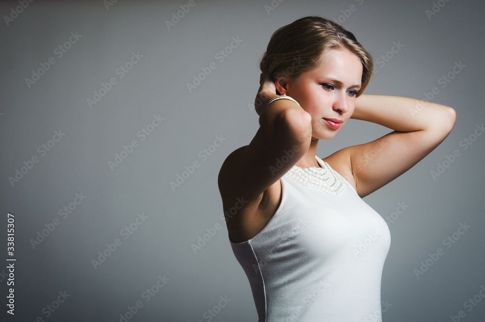Obraz premium Portrait of young attractive woman