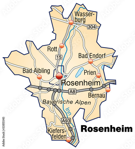 Landkreis Rosenheim Variante 3