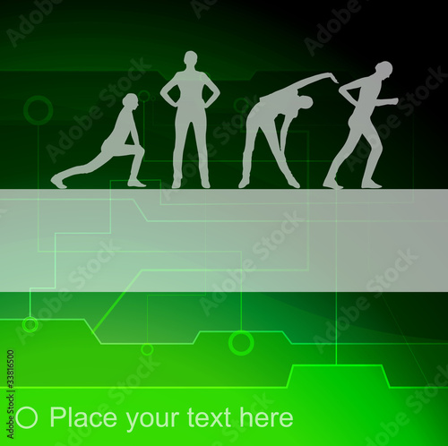 Healthy human background illustration vector