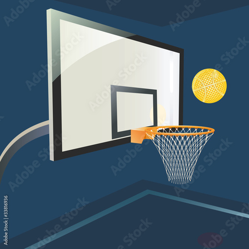 Basketball ring.