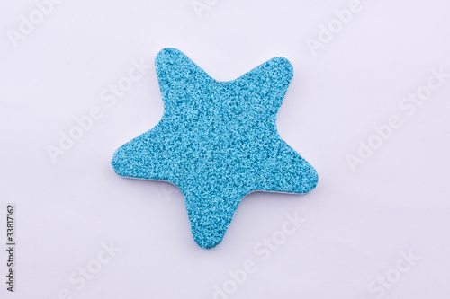blue glitter star