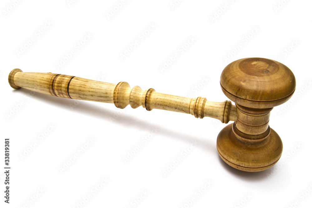 Wood gavel Wood gavel