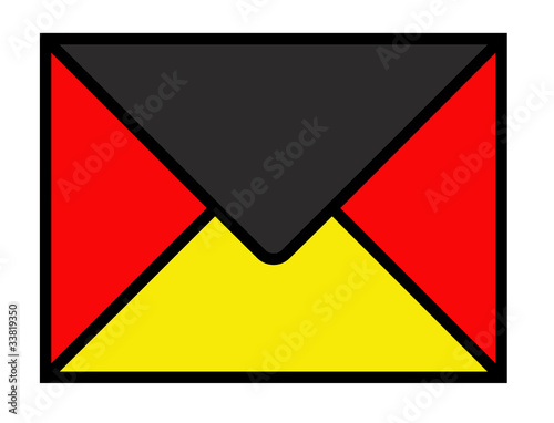 Briefumschlag - schwarz rot gold Free Download Briefumschlag - schwarz rot gold - GFXLoad