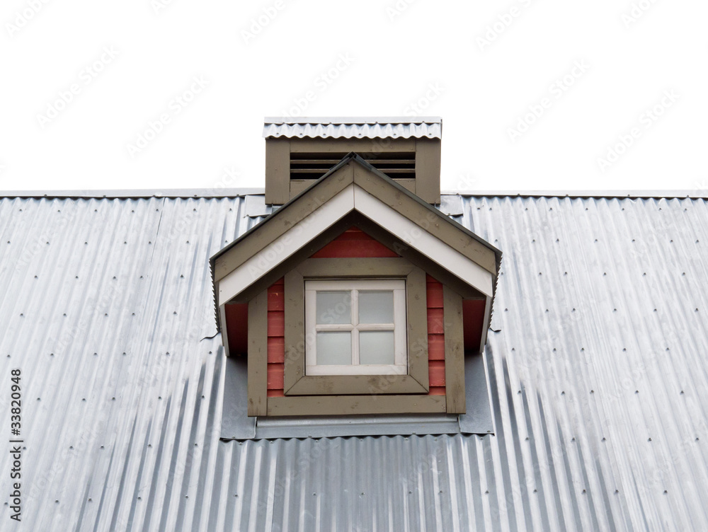 Small Dormer Window in metal roof