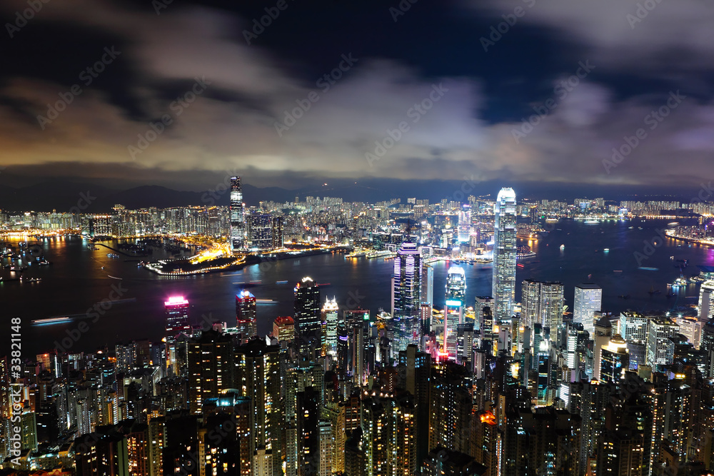 Hong Kong at night