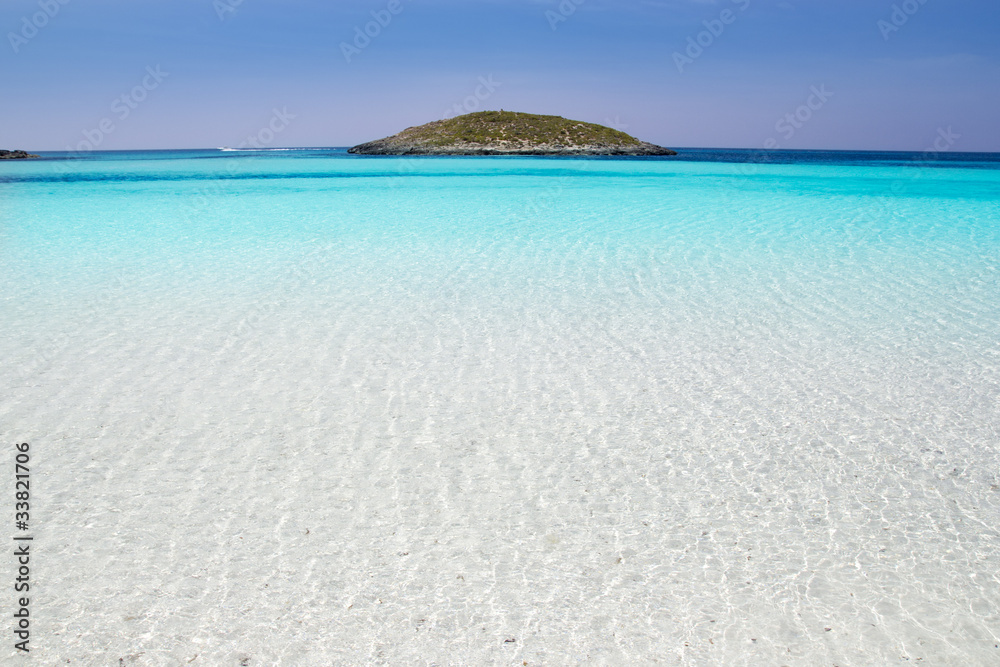 Formentera beach illetas white sand turquoise water