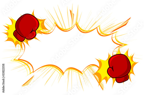 Copy Space with kick Boxing Gloves