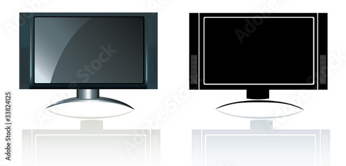 modern flatscreen widescreen high definition style television