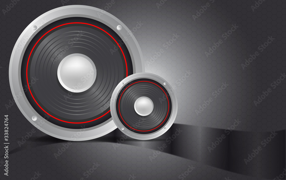 oudspeaker with carbon effect background oudspeaker with carbon effect background