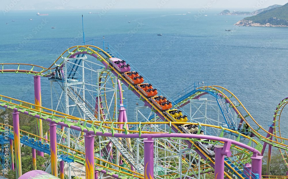 Obraz premium rollercoaster