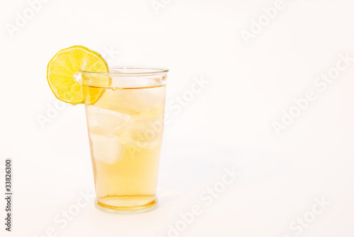 Fresh Ice Tea Drink With Lemon