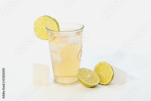 Fresh Ice Tea Drink With Lemon