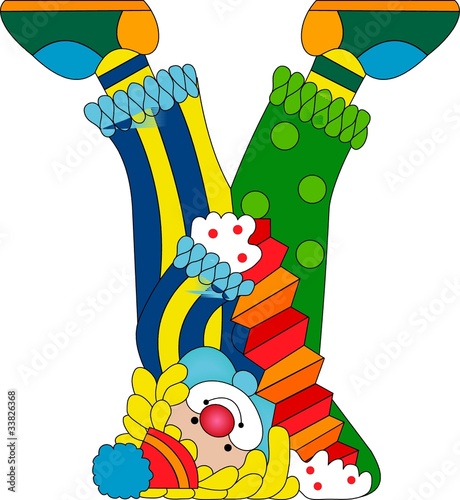 Clowns Letter Y