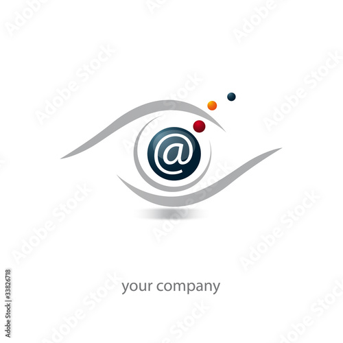 logo, logo oeil, logo mailing, contact, email, @