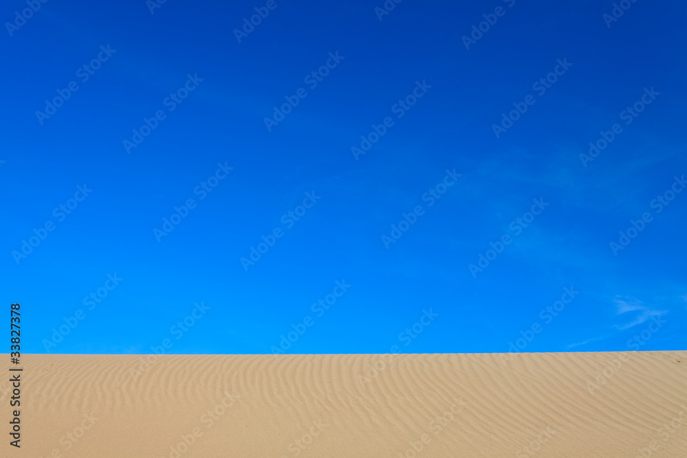 Naklejka premium Bird footprint in the sand