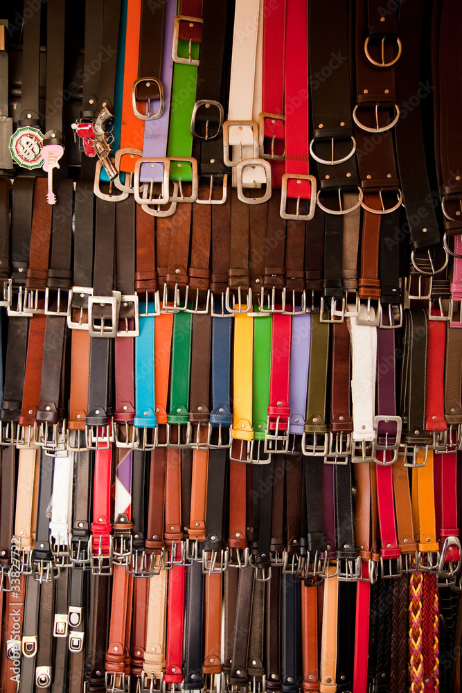 Belts for sale in market
