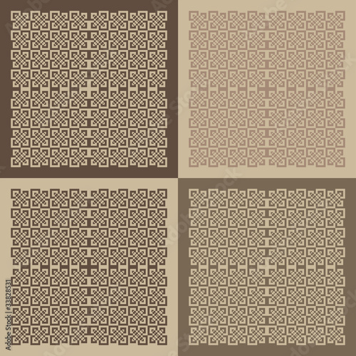 Vector Set of patterned blocks