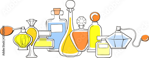 perfume bottles clipart