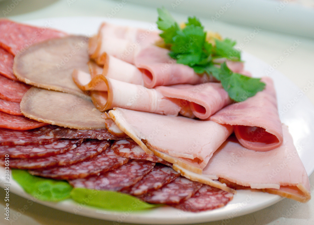 Beautiful sliced food arrangement Beautiful sliced food arrangement