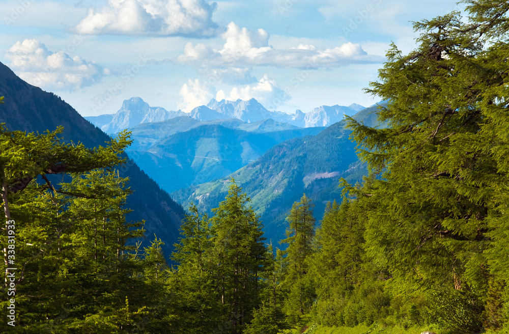 Alps summer view