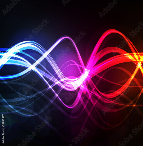 Cute glowing neon lights background illustration vector