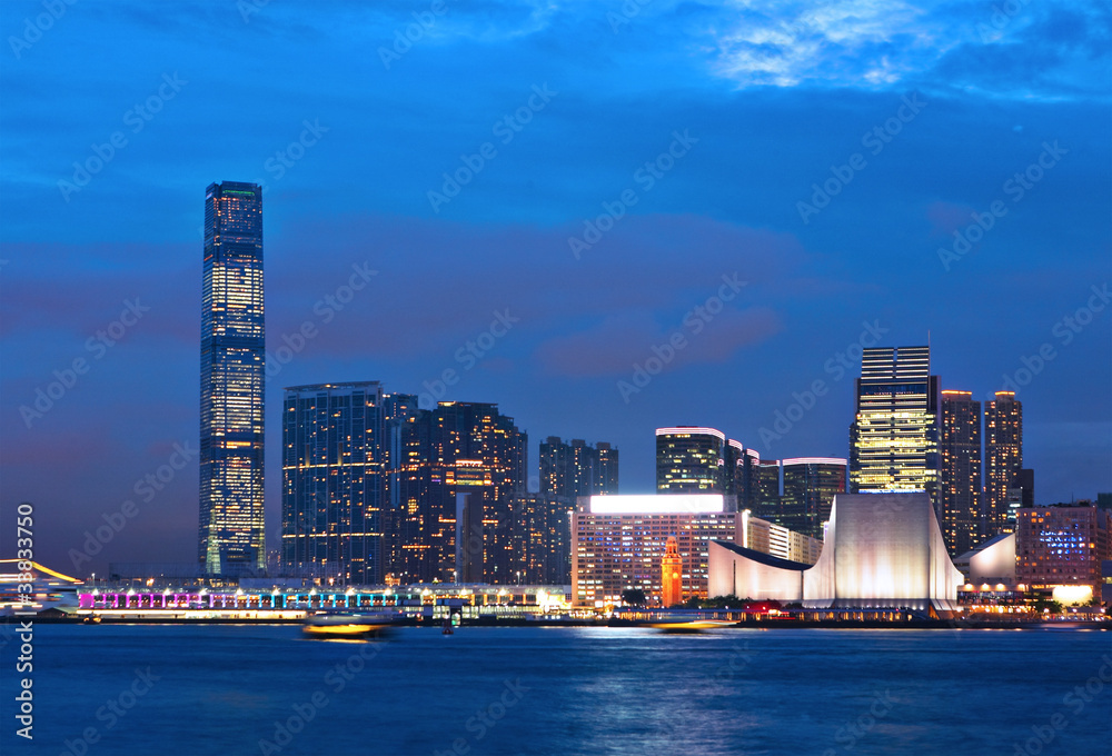 Fototapeta premium kowloon at night
