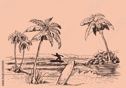 Holidays hand draw background