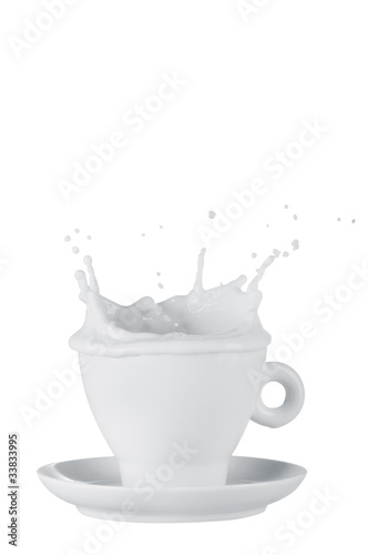 Milk splash out of cup