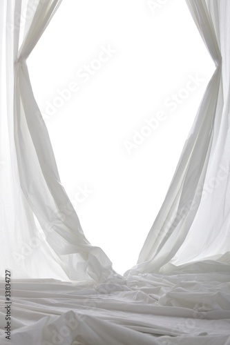 white curtain