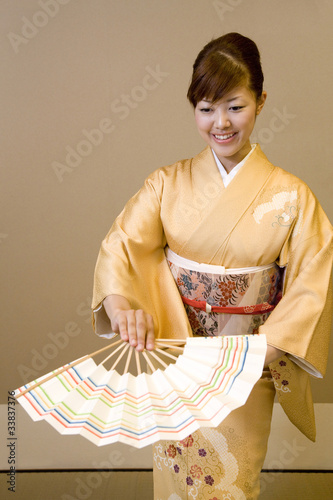 日本舞踊を踊る女性 photo