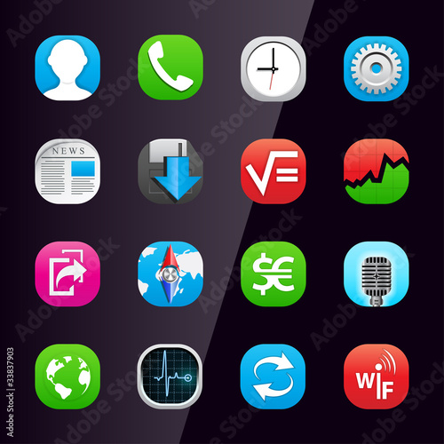 Mobile phone application icons 2