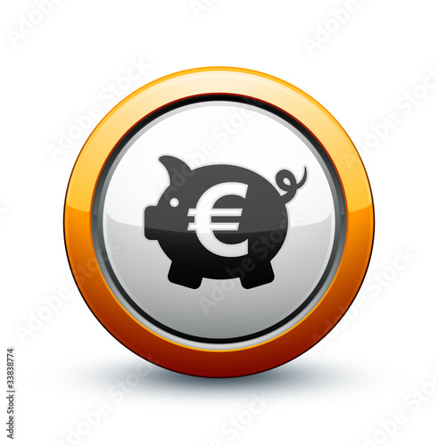 icône tirelire argent euro