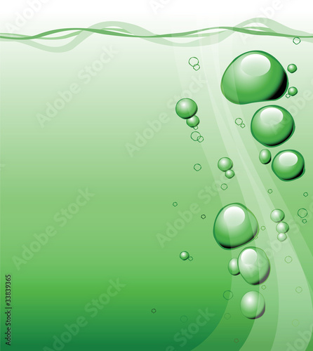 Bubbles under water