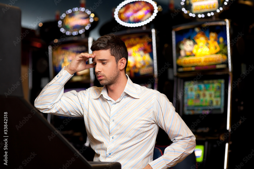 Fototapeta premium slot machine looser