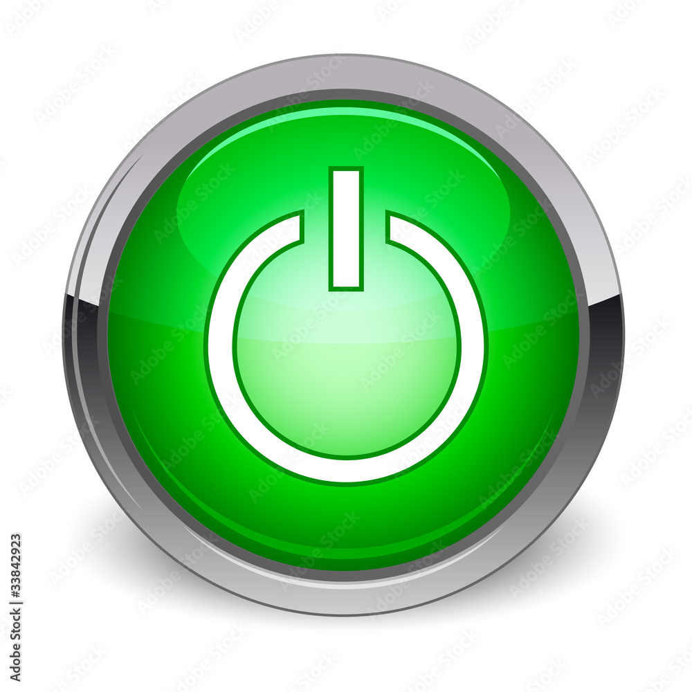 Power Button Glossy Icon Power Button Glossy Icon