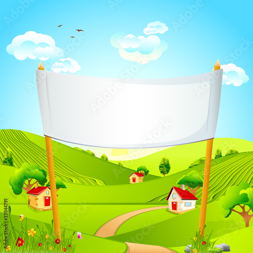 Banner in Landscape