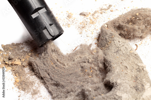 Vacuuming dust