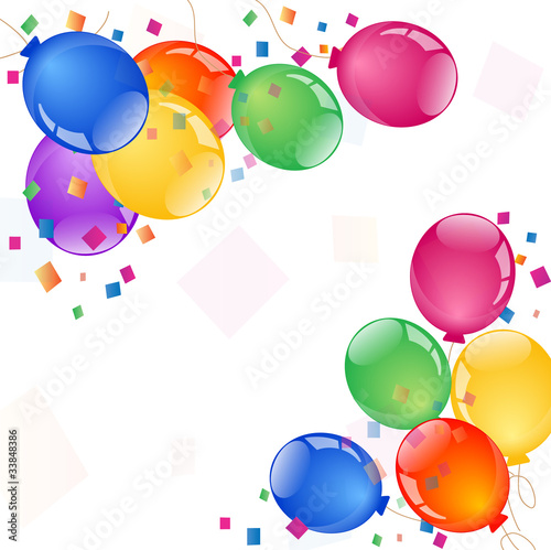 Party colorful balloons