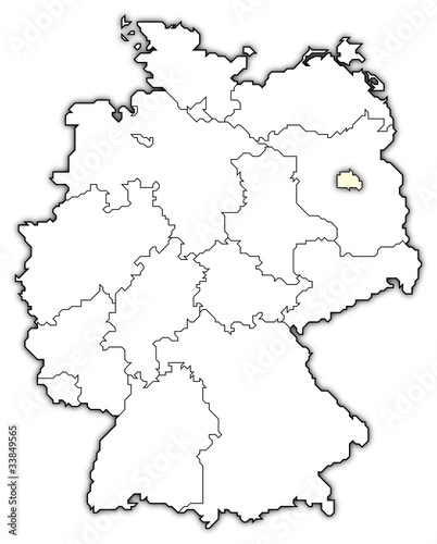 Political map of Germany