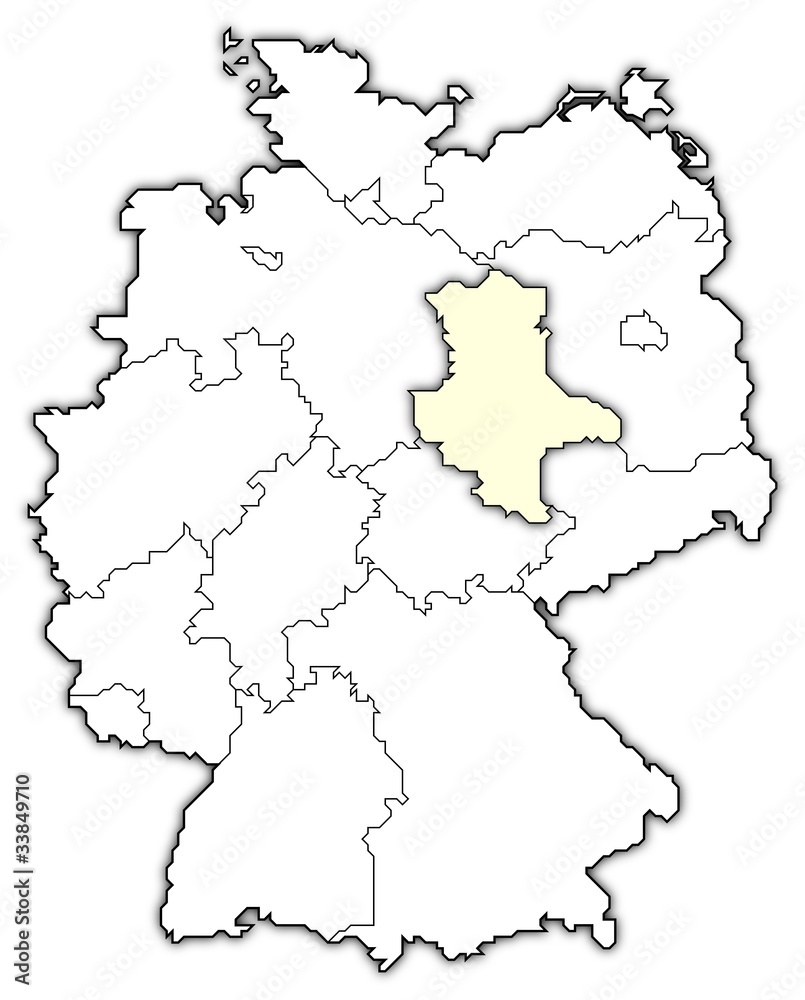 Political map of Germany