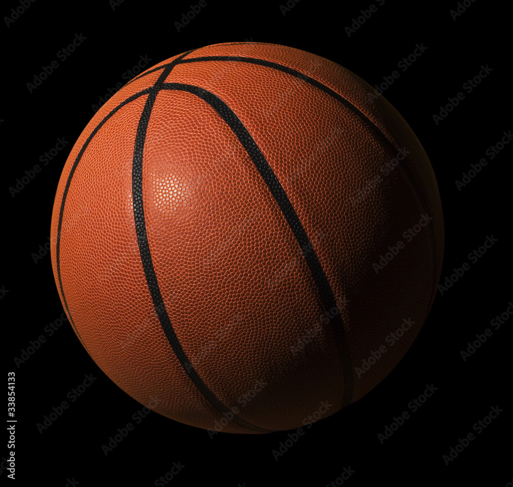 Basket ball with black background