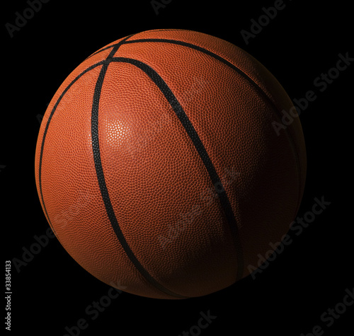 Basket ball with black background © fotopak