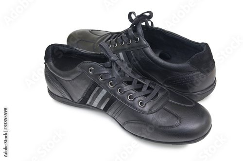 Black sport shoes