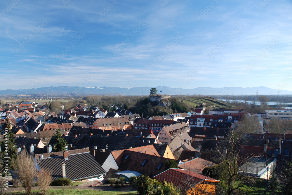 View of Breisach from the Cathedral, Germany