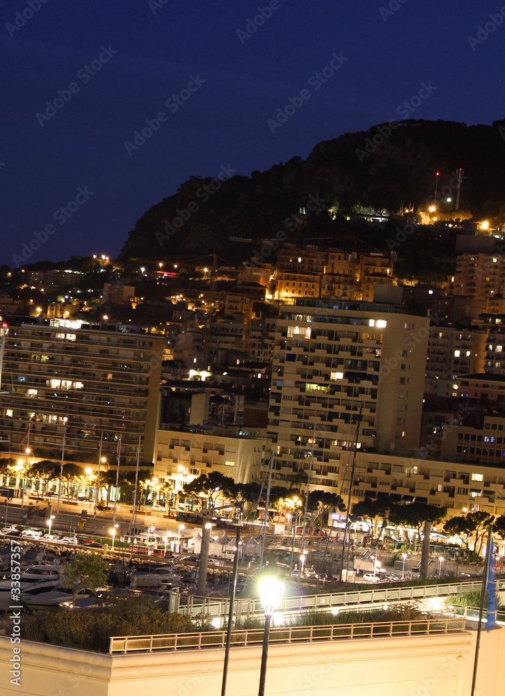 Monaco by night